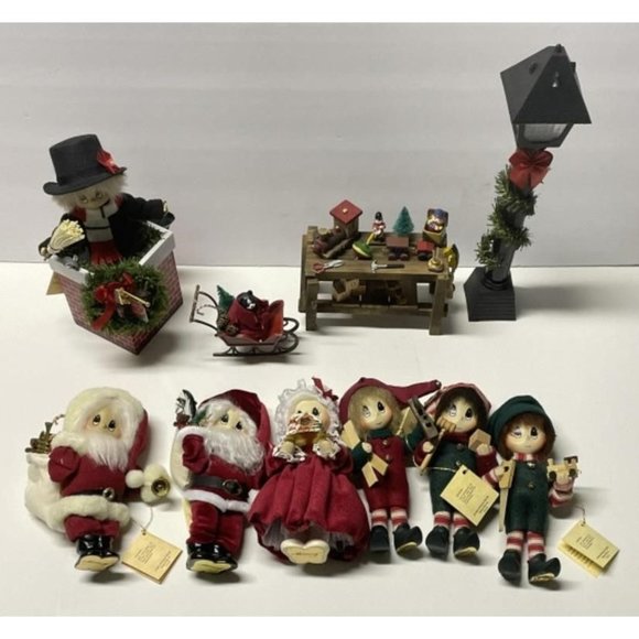MIMSY FIGURESCHRISTMAS TINKER ELFY KRINGLE GRANNY SANTA CLAUSE